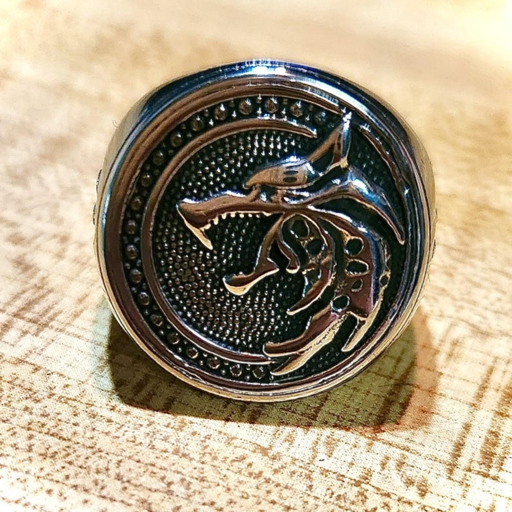 Viking Wolf Ring, Fenrir Wolf Viking Ring, Wolf Claw Ring, Stainless Steel Ring - Picture 5 of 10